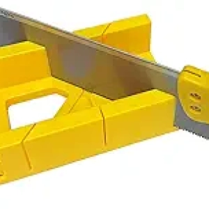 Mitre Box and Saw Set - 45° & 90° Angle Cuts for Wood & Molding