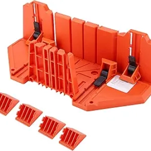 14 Inch Miter Box Woodworking Saw - 4 Angle Slot Plastic Clamping Tool