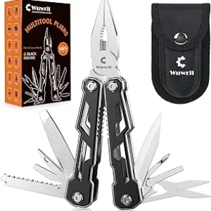 16-in-1 Stainless Steel Multitool with Safety Lock | Pocket Knife for Camping & Survival