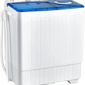COSTWAY Portable Twin Tub Washing Machine 26lbs - Compact Washer & Spinner Combo