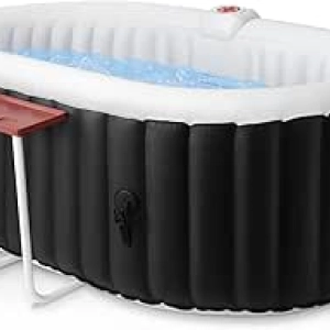 Portable Inflatable Hot Tub 2-3 Person Spa with 90 Bubble Jets & Cover