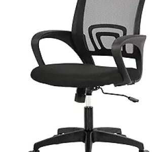 Ergonomic Office Chair with Lumbar Support - Adjustable Mesh Computer Chair for Home & Office