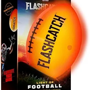 Light Up Football - Glow in the Dark LED Ball Size 6 for Boys