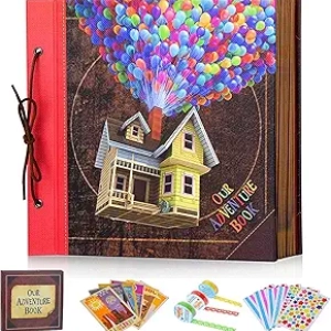 12x12 Large Handmade Scrapbook Album - 60 Pages DIY Travel Memory Book