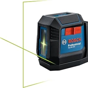 BOSCH GLL50-20G 50 Ft Green-Beam Self-Leveling Cross-Line Laser with Magnetic Mount