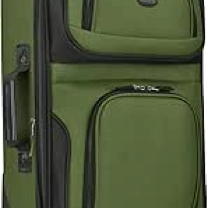 U.S. Traveler Rio Lightweight Softside Carry-on Suitcase | 2-Wheel Rolling Luggage