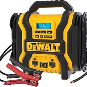 DEWALT 2000 Peak Amp Jump Starter with Air Compressor & Power Inverter