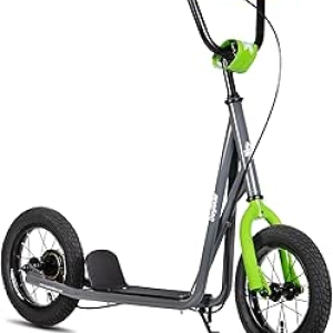 JOYSTAR 12 Inch Kick Scooter for Kids Ages 5-9 | Adjustable Handlebar & Rear Brake