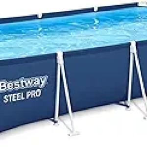 Bestway Steel Pro 13ft Above Ground Pool - 1,506 Gallon Rectangular Swimming Pool