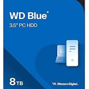 Western Digital 8TB WD Blue Internal Hard Drive - 5640 RPM SATA HDD