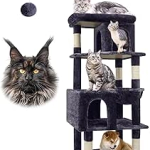 Globlazer 72in Heavy Duty Cat Tree for Large Cats - Maine Coon Cat Tower 20+ lbs