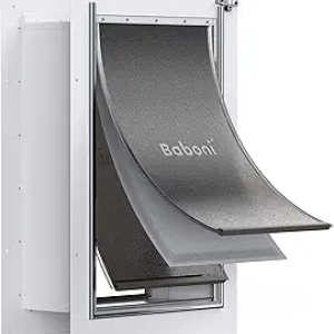 Large Pet Door for Walls - 3-Flap Dog & Cat Door up to 100 Lb | Baboni