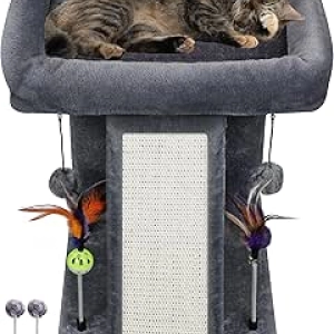 TWDEPART Cat Tree Tower - Multi-Level Scratching Post & Activity Center for Indoor Cats