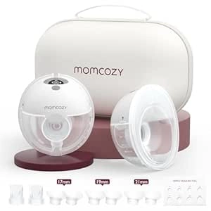Momcozy M5 Hands-Free Wearable Breast Pump - Portable, Discreet, Double-Sealed