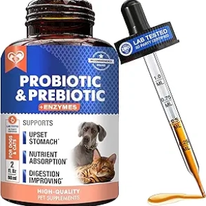 Best Probiotics & Prebiotics with Enzymes for Dogs & Cats | Digestive Health Supplement