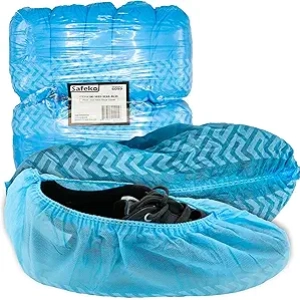 Premium Disposable Boot & Shoe Covers - Non-Slip, Blue, 50 Pairs (100 Booties)