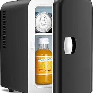 Antarctic Star 4L Portable Mini Fridge - AC/DC Cooler for Bedroom, Car & Office