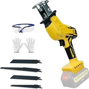 Cordless Reciprocating Saw for DeWalt 20V Max - Variable Speed 0-3000SPM with 4 Blades