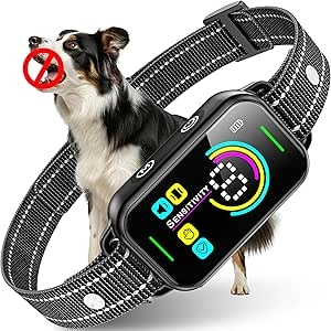 DINJOO Smart Bark Collar - AI Anti Barking Training Collar for Dogs (Small, Medium & Large)
