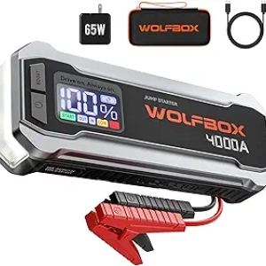 WOLFBOX MV24 4000A Jump Starter - 88.8Wh Portable Car Battery Booster Pack
