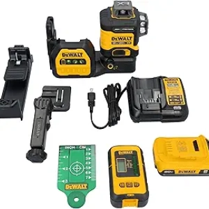 DEWALT 12V/20V MAX XR 3x360 Green Line Laser - High Precision ±1/8" | 230ft Range