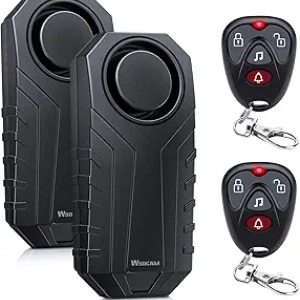 113dB Wireless Vibration Alarm System with Remote Control - Anti-Theft for Bikes, Motorcycles & Vehicles