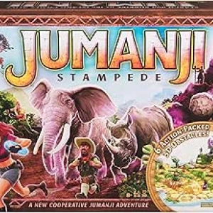 Jumanji Stampede 3D Adventure Board Game - Cooperative Gameplay for 2-4 Players