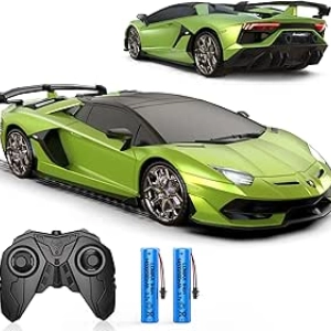 Official Lamborghini Remote Control Car 1:16 Scale - 2.4GHz RC Toy with LED Lights