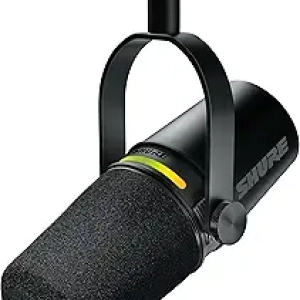 Shure MV7+ OBS-Certified Podcast Microphone | USB-C & XLR | LED Panel