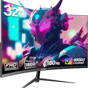 Gawfolk 32" 180Hz Curved Gaming Monitor - 1800R VA 1080P with AMD FreeSync