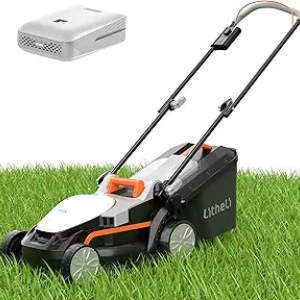 Litheli 13 Inch Cordless Lawn Mower 20V - Electric Mower with 4.0Ah Battery