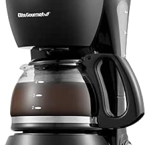 Elite Gourmet 4-Cup Automatic Coffee Maker with Pause N Serve & Keep Warm
