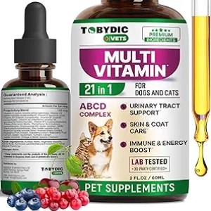 Cat & Dog Multivitamin 21-in-1 with Cranberry & Glucosamine - USA Made