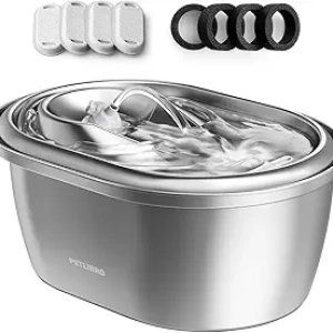 PETLIBRO Stainless Steel Cat Water Fountain 3L - Auto Pet Water Dispenser