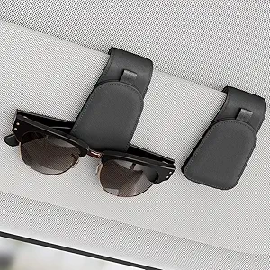 Magnetic Sunglass Holder for Car Visor - 2 Pack Black Organizer
