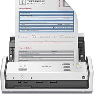 Brother ADS-1300 Compact Desktop Scanner - 30ppm Double-Sided Scanning
