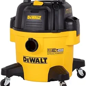 DEWALT 6 Gallon STEALTHSONIC Wet Dry Shop Vac - 5 HP Ultra Quiet Vacuum
