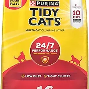Purina Tidy Cats Clumping Litter 16lb - 10-Day Odor Control Multi-Cat Formula