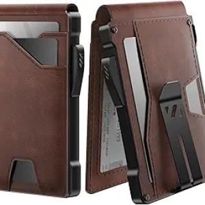 RFID Blocking Tactical Wallet for Men | Pop-Up Card Holder | Genuine Leather