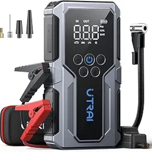 4000A Car Jump Starter with Air Compressor 150PSI - 12V Portable Battery Jumper Starter
