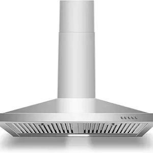 30 Inch Wall Mount Range Hood - Ducted/Ductless Stainless Steel Kitchen Vent Hood