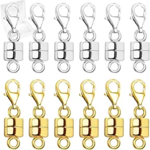 Magnetic Necklace Clasp - 14K Gold & Silver Jewelry Closures for Easy Fastening