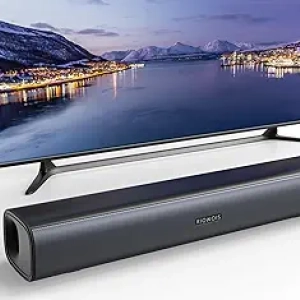 Premium Smart TV Soundbar with Bass Reflector - Wall Mountable Home Audio System