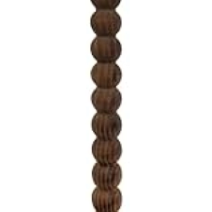 Round Side Table 11.8" - Modern Accent Nightstand for Small Spaces | Rustic Brown Wood