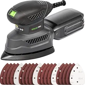 GALAX PRO Detail Sander 13000 OPM - Compact Electric Sander with 20 Sandpapers