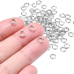 100 PCS 5.8mm Mini Split Rings for Jewelry Making - Double Loop Jump Rings