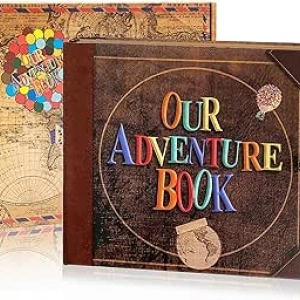 Adventure Scrapbook 148-Page DIY Travel Journal - Up-Inspired Couples Memory Album