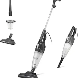 Amazon Basics 2-in-1 Corded Stick Vacuum Cleaner - Lightweight Handheld Converter with HEPA Filter