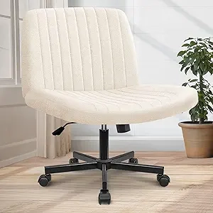 Orange Factory Criss Cross Office Chair - Wide Seat Swivel Desk Chair for Home & Office