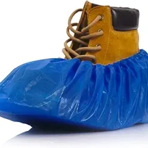 Heavy Duty Disposable Shoe Covers XL 6.7x17.7in - 100 Pack Waterproof Non-Slip Boot Booties